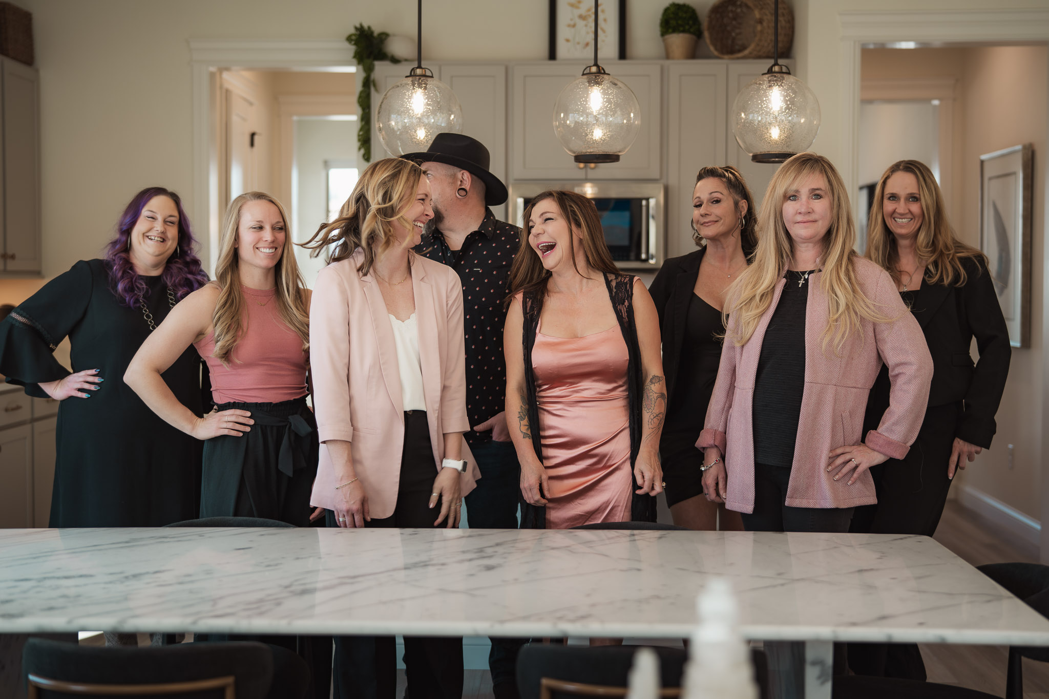 A group gathered for the January 2026 Bold Collective photo session
